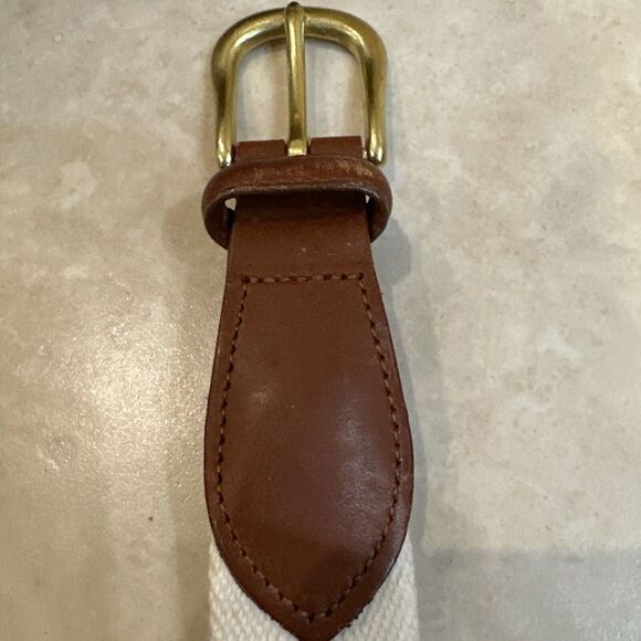 Coach Leather & Canvas Weaved Belt 3880 - Picture 3 of 8